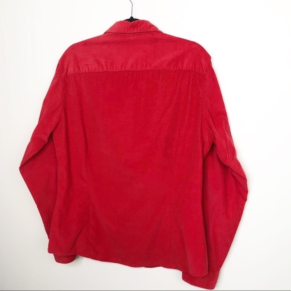 DISNEY store corduroy Pooh bear red button down shirt - Picture 9 of 11